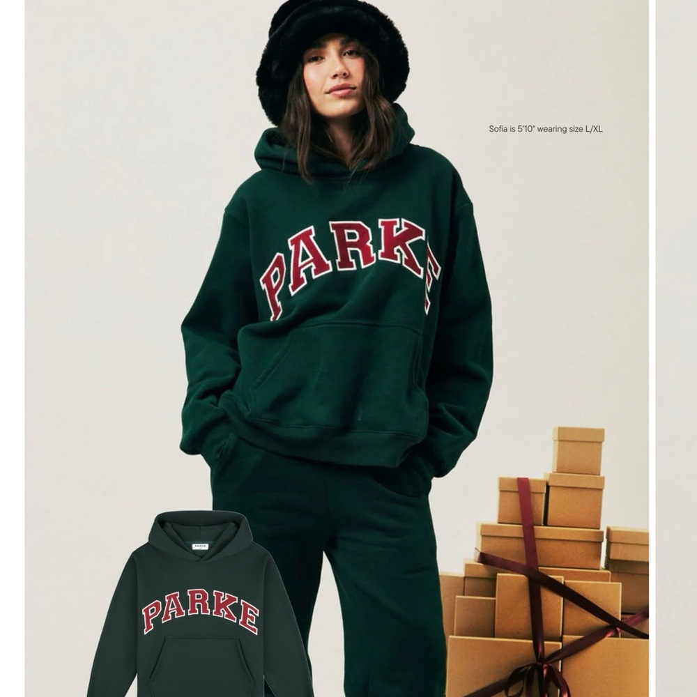 Parke Green Hoodie Sweatshirt